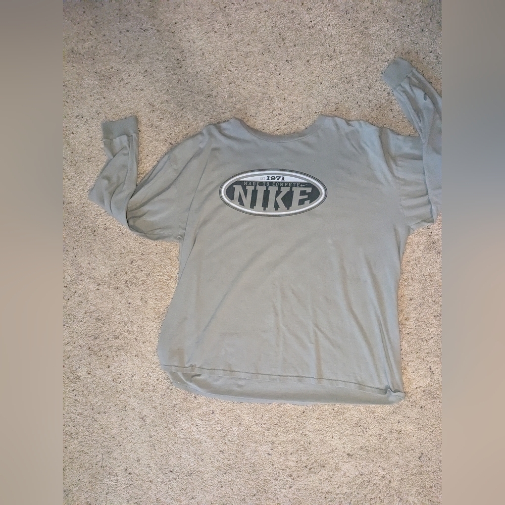 Nike Vintage 90s Men's Long Sleeve Shirt Size XXL.
